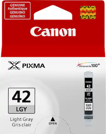 Front. Canon - CLI-42 Ink Cartridge - Light Gray.