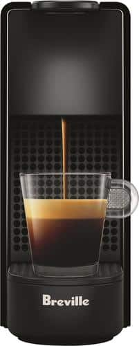 incomplete Nespresso - Essenza Mini Espresso Machine with Aeroccino Milk Frother by Breville - Piano Black