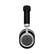 Left. Master & Dynamic - MW50 Wireless On-Ear Headphones - Black Leather/Silver Metal.