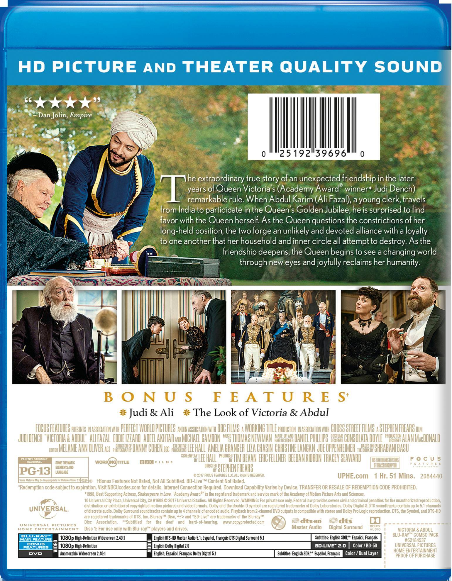 Angle. Victoria and Abdul (DVD + Digital) [Blu-ray].