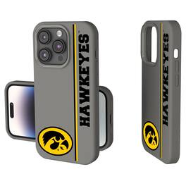 Keyscaper - NCAA - Iowa Hawkeyes iPhone Soft Touch Case - 15 - Gray
