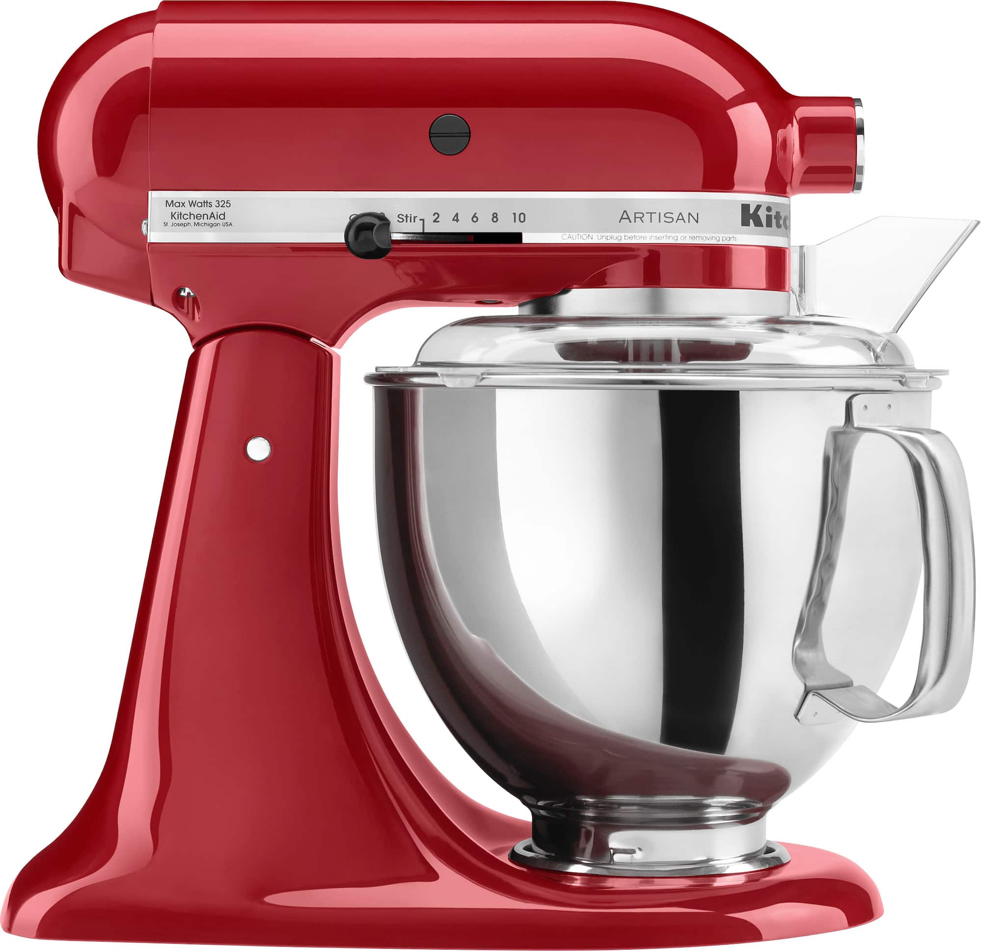 Zoom in on Front Zoom. KitchenAid - Artisan Series 5 Quart Tilt-Head Stand Mixer - KSM150PSER - Empire Red.