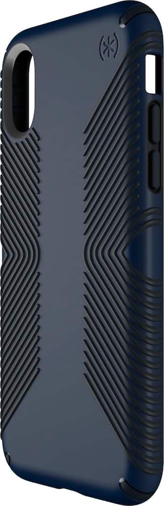 presidio grip case for apple iphone x and xs - black/blue presidio grip case for apple iphone x and xs - black/blue
