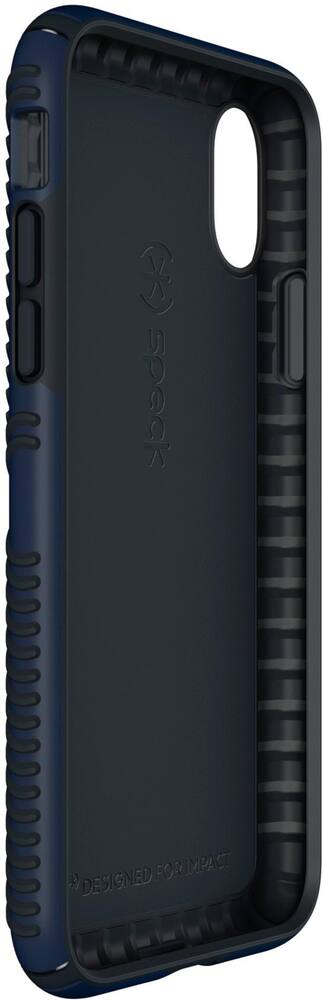 presidio grip case for apple iphone x and xs - black/blue presidio grip case for apple iphone x and xs - black/blue