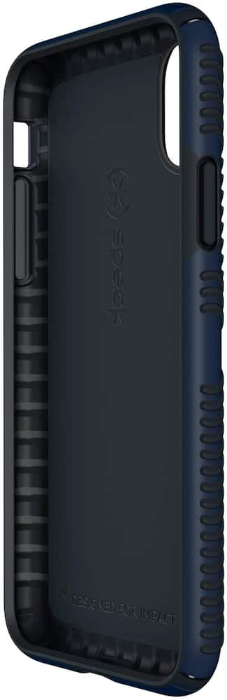 presidio grip case for apple iphone x and xs - black/blue presidio grip case for apple iphone x and xs - black/blue