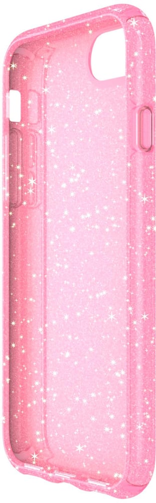 presidio clear + glitter case for apple iphone 6, 6s, 7 and 8 - clear/glitter/bella pink