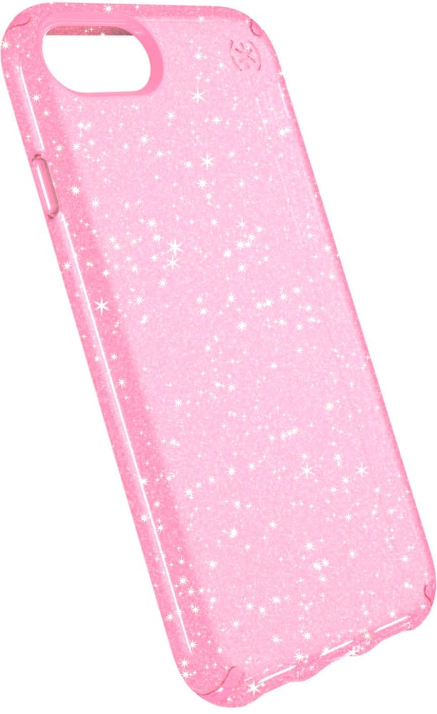 presidio clear + glitter case for apple iphone 6, 6s, 7 and 8 - clear/glitter/bella pink presidio clear + glitter case for apple iphone 6, 6s, 7 and 8 - clear/glitter/bella pink