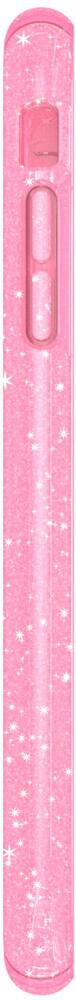 presidio clear + glitter case for apple iphone 6 plus, 6s plus, 7 plus and 8 plus - clear/glitter/bella pink