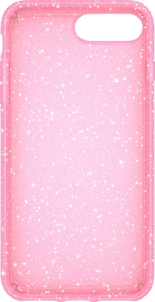 presidio clear + glitter case for apple iphone 6 plus, 6s plus, 7 plus and 8 plus - clear/glitter/bella pink