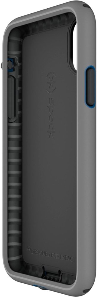 presidio sport case for apple iphone x and xs - gray/cobalt blue