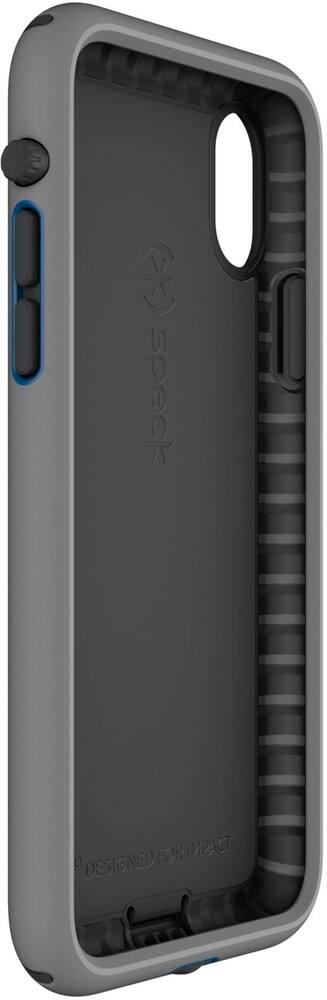 presidio sport case for apple iphone x and xs - gray/cobalt blue presidio sport case for apple iphone x and xs - gray/cobalt blue