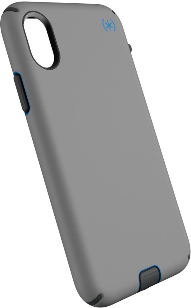 presidio sport case for apple iphone x and xs - gray/cobalt blue