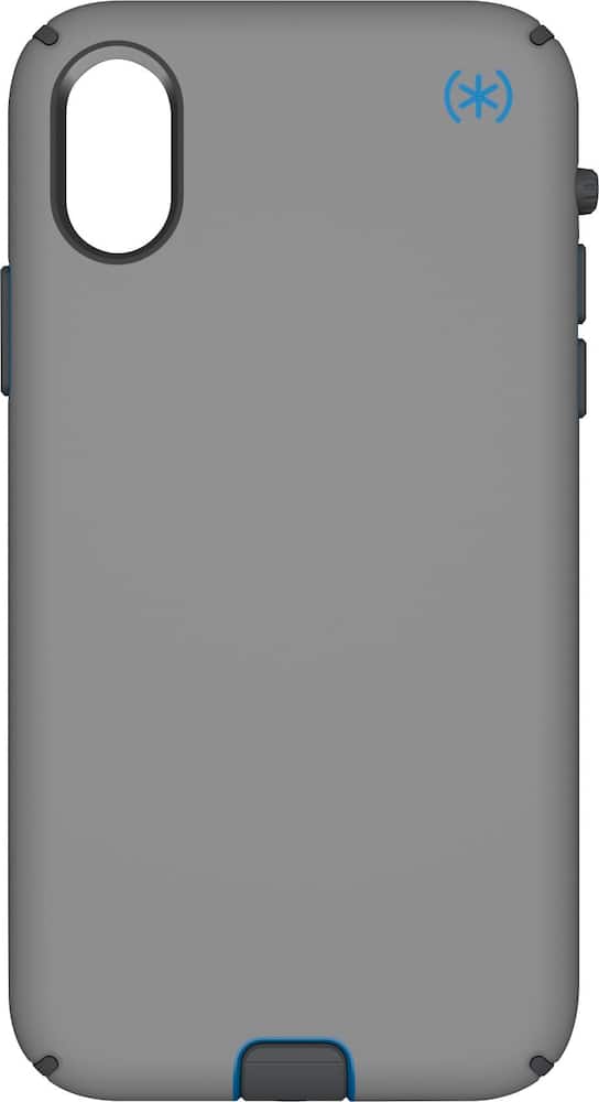 presidio sport case for apple iphone x and xs - gray/cobalt blue presidio sport case for apple iphone x and xs - gray/cobalt blue