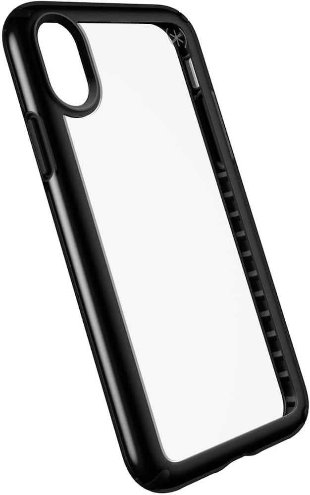 presidio show case for apple iphone x and xs - black/clear