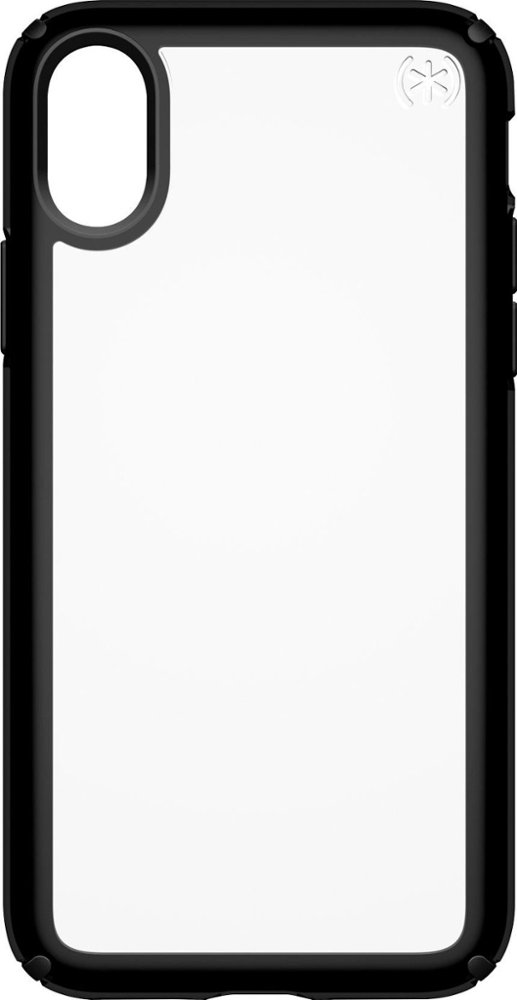 presidio show case for apple iphone x and xs - black/clear
