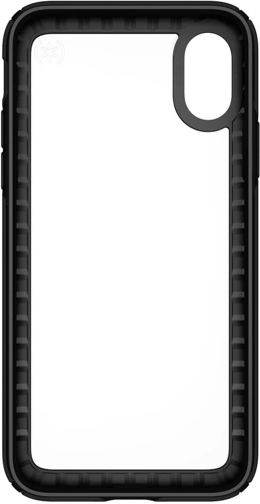 presidio show case for apple iphone x and xs - black/clear