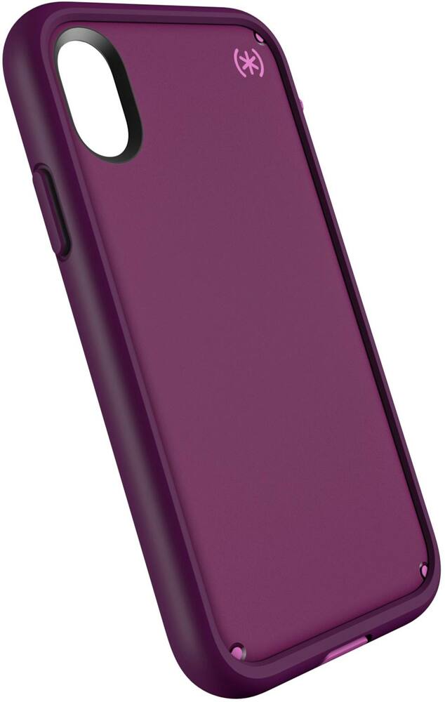 presidio ultra case for apple iphone x and xs - eggplant/hibiscus/mangosteen