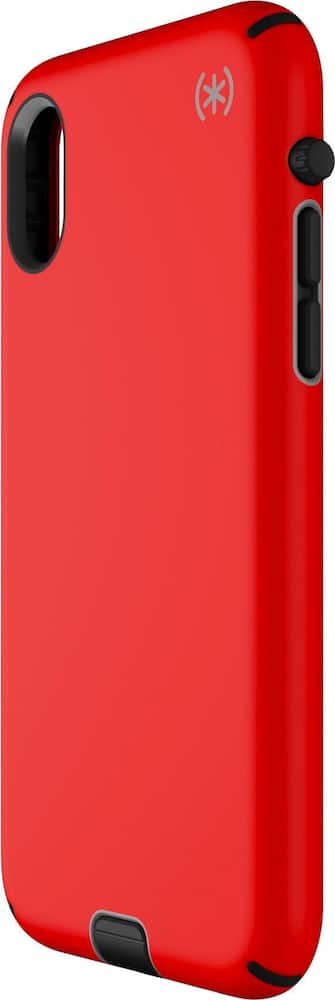 presidio sport case for apple iphone x and xs - black/poppy red presidio sport case for apple iphone x and xs - black/poppy red