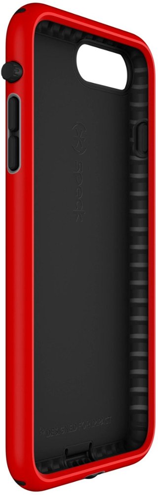 presidio sport case for apple iphone 7 plus and 8 plus - black/poppy red