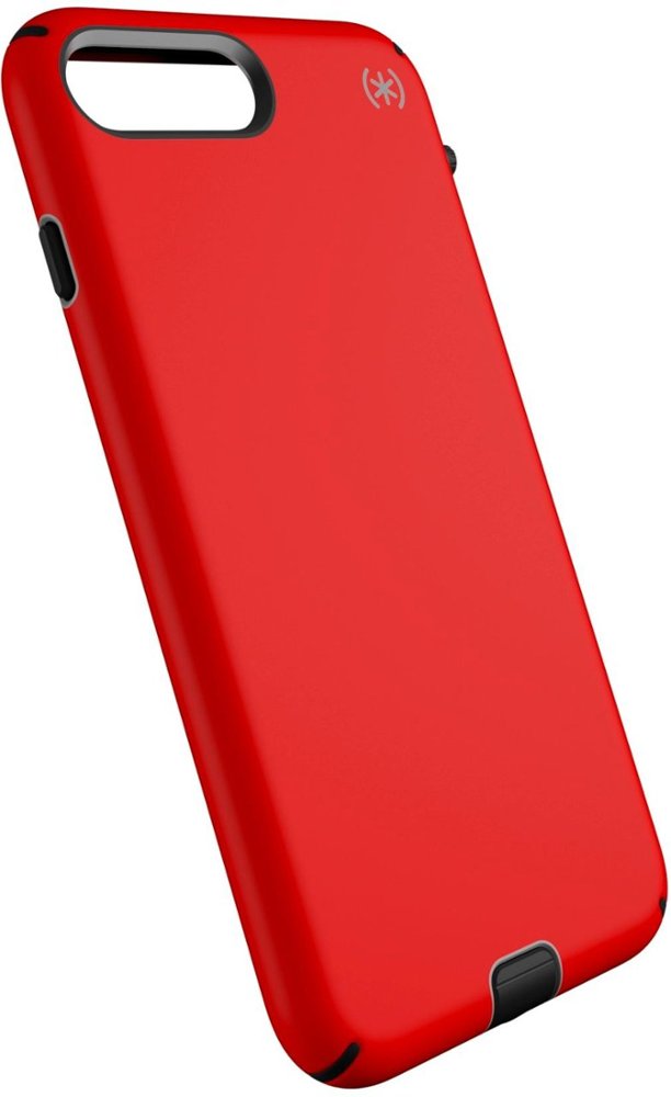 presidio sport case for apple iphone 7 plus and 8 plus - black/poppy red