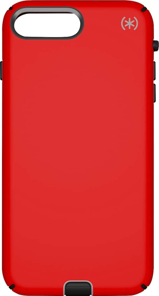 presidio sport case for apple iphone 7 plus and 8 plus - black/poppy red