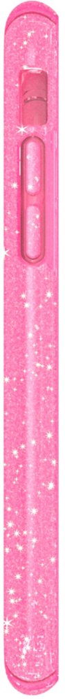 presidio clear + glitter case for apple iphone x and xs - clear/glitter/bella pink