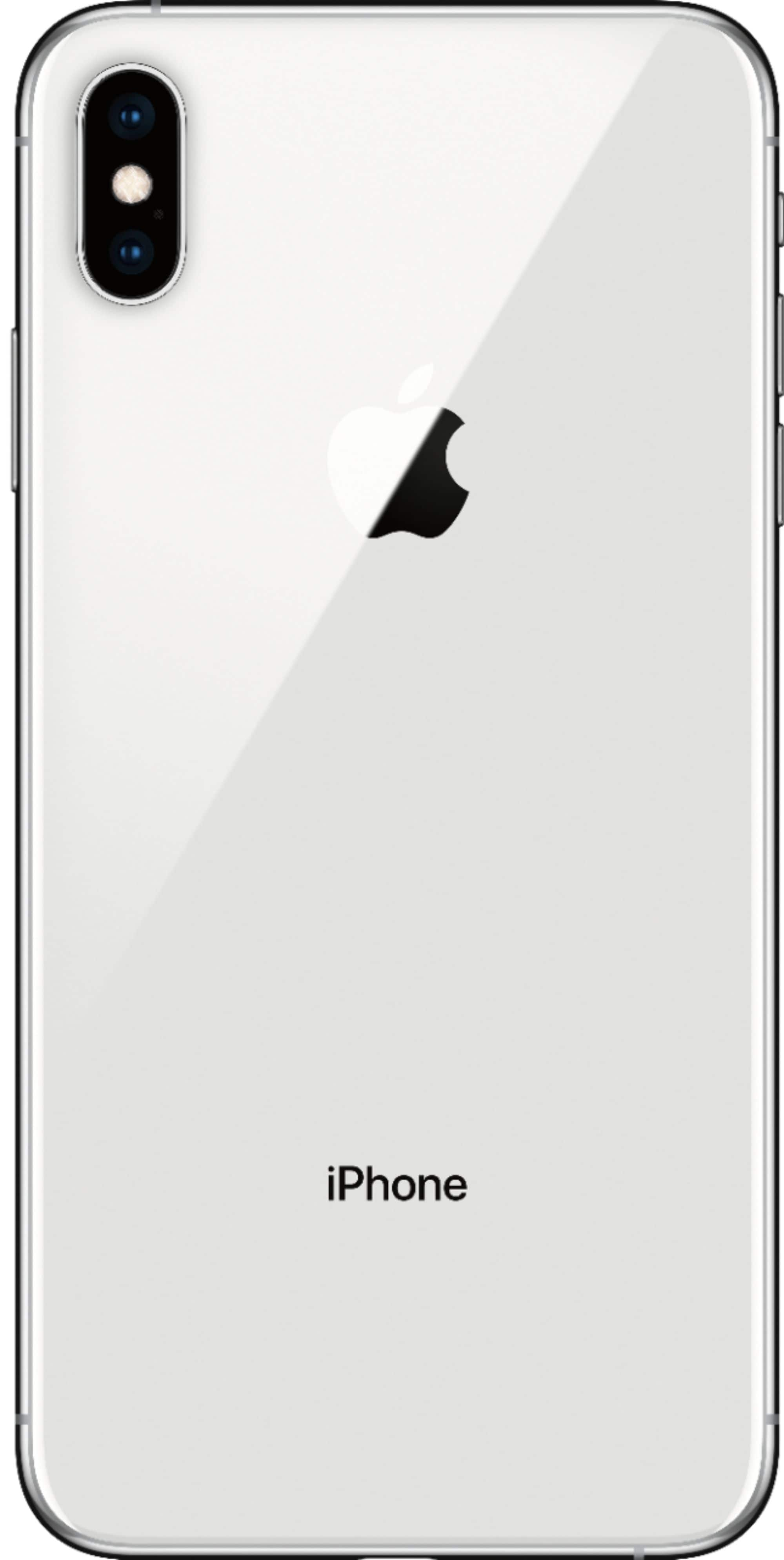 Back View: Apple - iPhone 12 Pro Max 5G 128GB - Silver (Sprint)