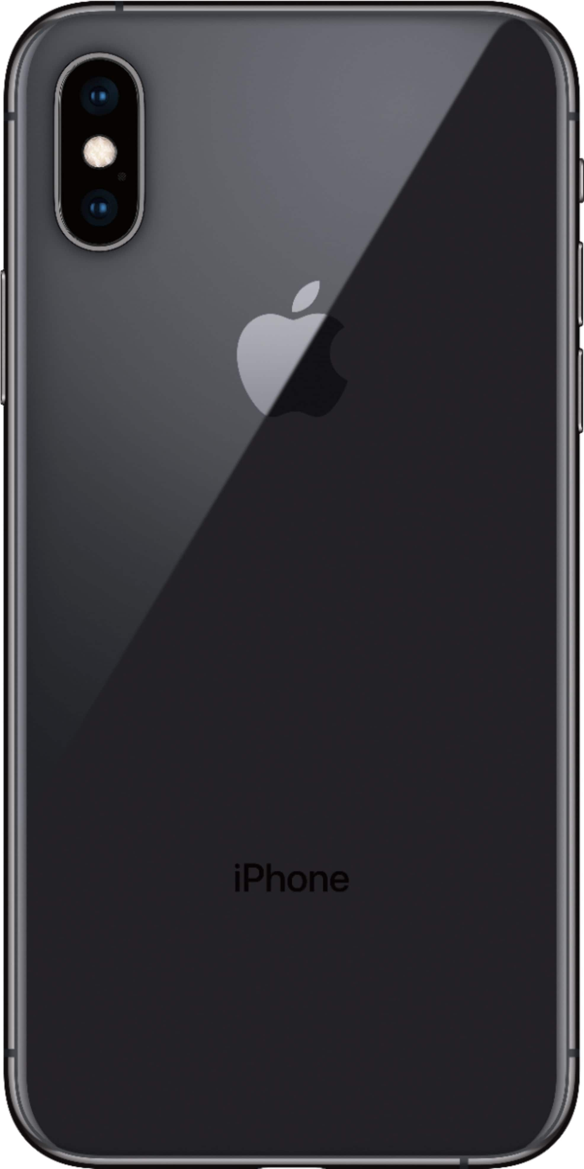 Back View: Apple - iPhone XS 64GB - Space Gray (Verizon)