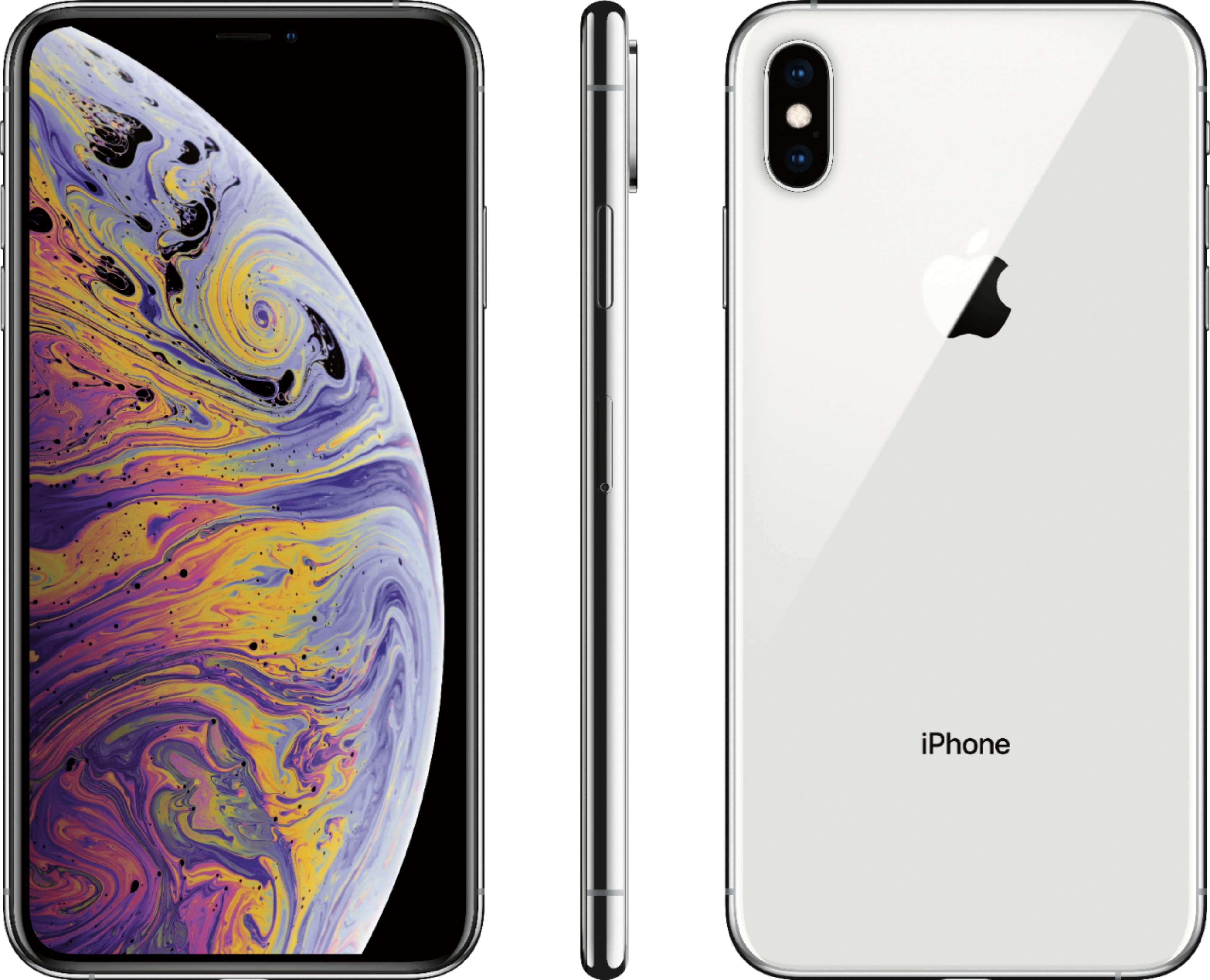 iPhone Xs Max Silver 256 GB SIMフリー【2306】-