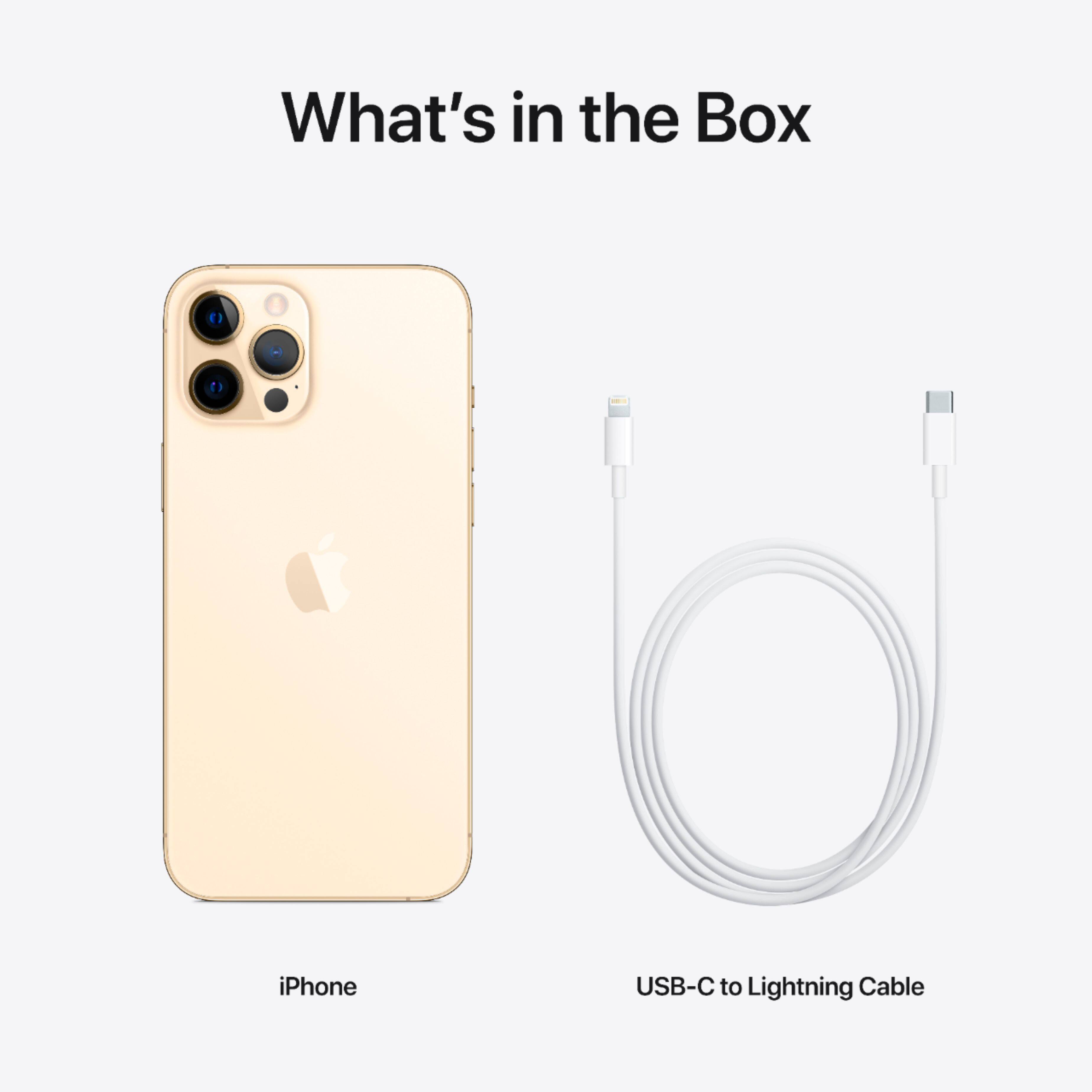 Alt View 14. Apple - Geek Squad Certified Refurbished iPhone 12 Pro Max 5G 128GB - Gold.