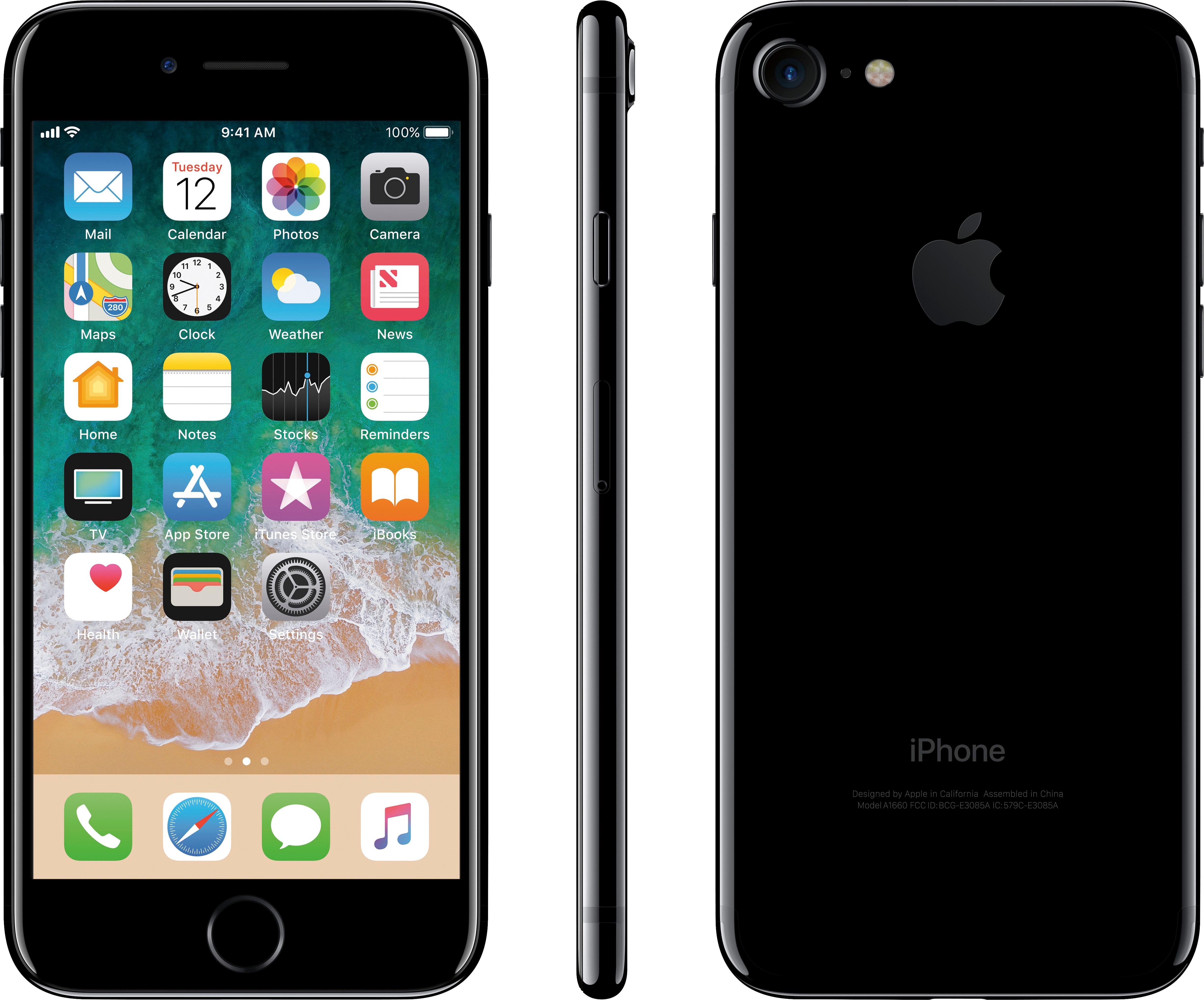 Best Buy: Apple iPhone 7 32GB Jet Black (Verizon) MQTR2LL/A