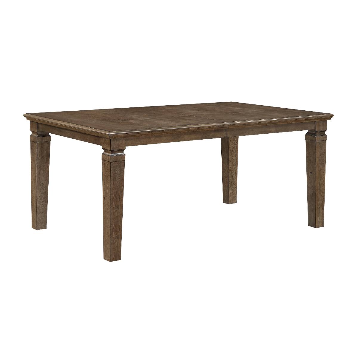 Loheer Extendable Dining Table, Wood, Seats 6, 42 x 66 to 84 Inches ...