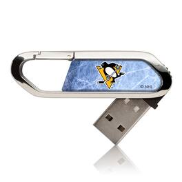 Keyscaper - Pittsburgh Penguins Ice Flood Clip USB Flash Drive-16 GB USB-C - Multicolor