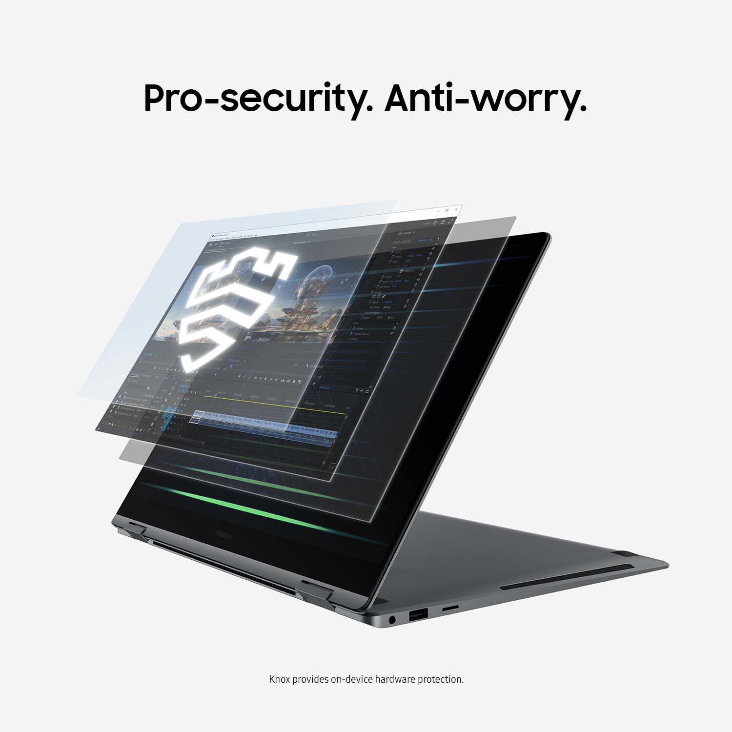 Pro-security. Anti-worry. Knox provides on-device hardware protection.