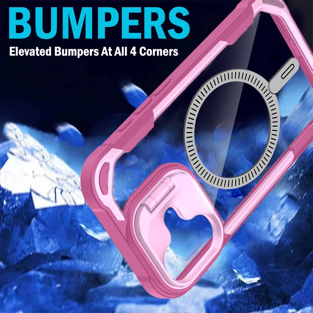BUMPERS  
Elevated Bumpers At All 4 Corners