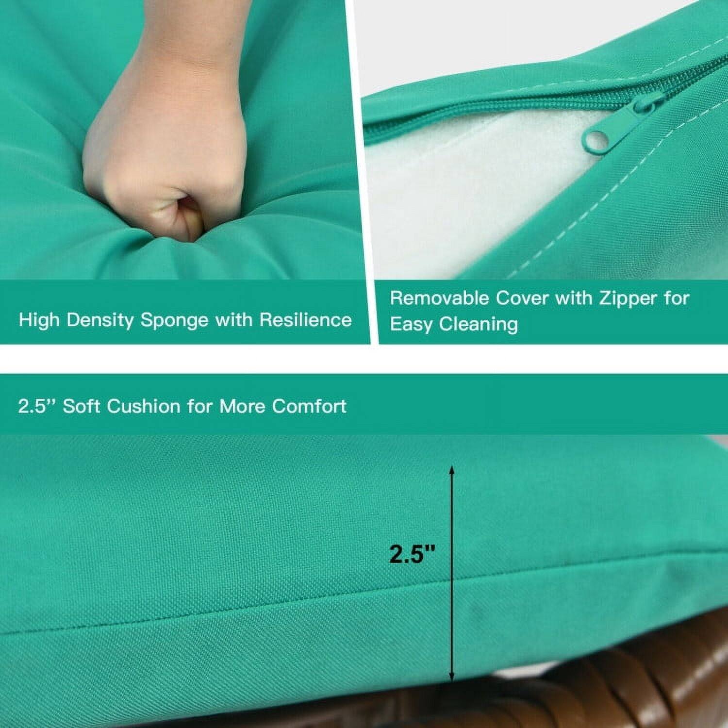 - Removable Cover with Zipper for Easy Cleaning
- High Density Sponge with Resilience
- 2.5" Soft Cushion for More Comfort