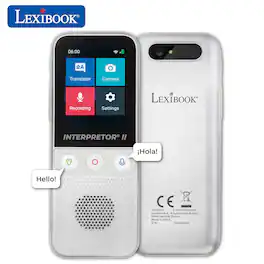 Lexibook - Interpretor 2 AI Voice Translator with 137 Languages & Camera - NTL3000