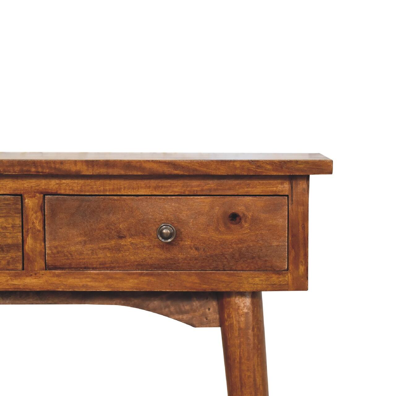 Back. Artisan Furniture - Artisan Furniture Solid WoodMini Chestnut Hallway Console - Brown.