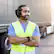 Alt View 10. BlueParrott - Pro B350 Wireless Bluetooth Mono Headset with 98% AI Voice Isolation Mics and Lightweight Headband - Black.