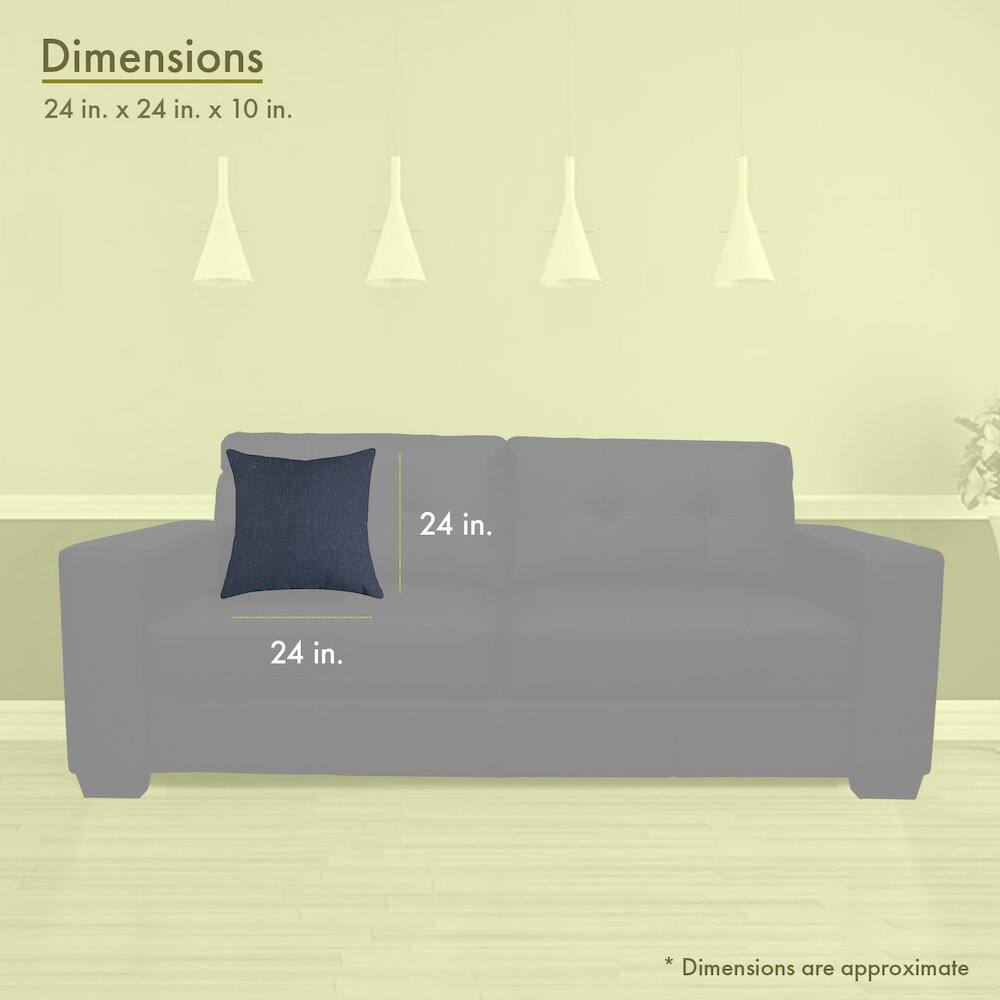 Dimensions  
24 in. x 24 in. x 10 in.  

24 in.  
24 in.  

* Dimensions are approximate