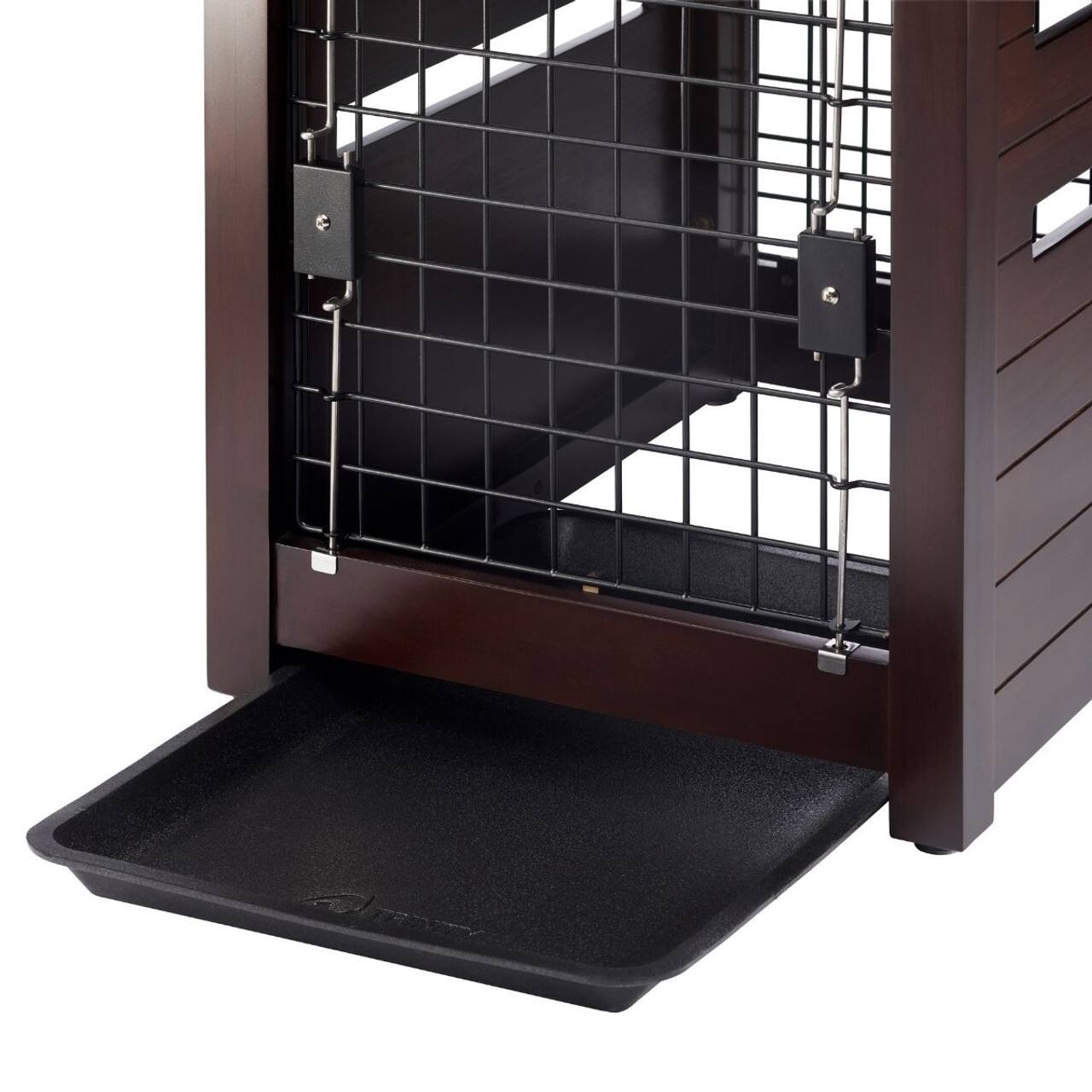 Alt View 19. TRINITY - 18" Espresso Brown Pet Crate End Table w/ Drawer - Espresso Brown.