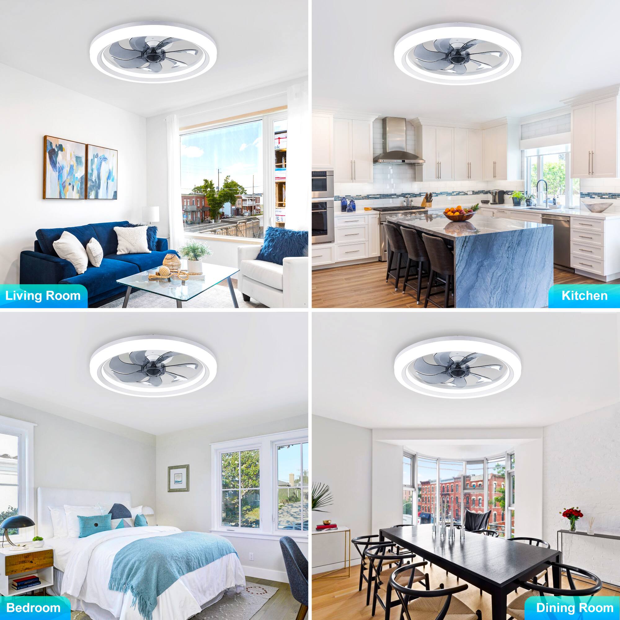 Living Room  
Kitchen  
Bedroom  
Dining Room