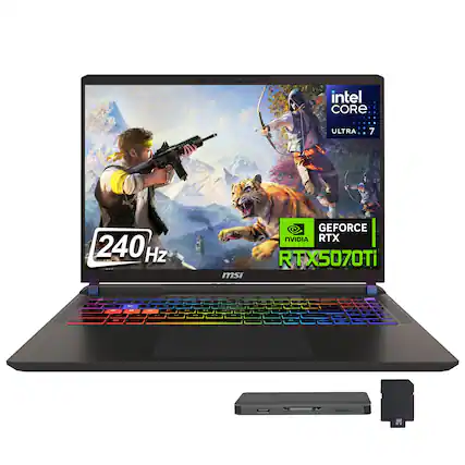 Intel Core Ultra 7 240 Hz MSI GeForce NVIDIA RTX 5070 Ti