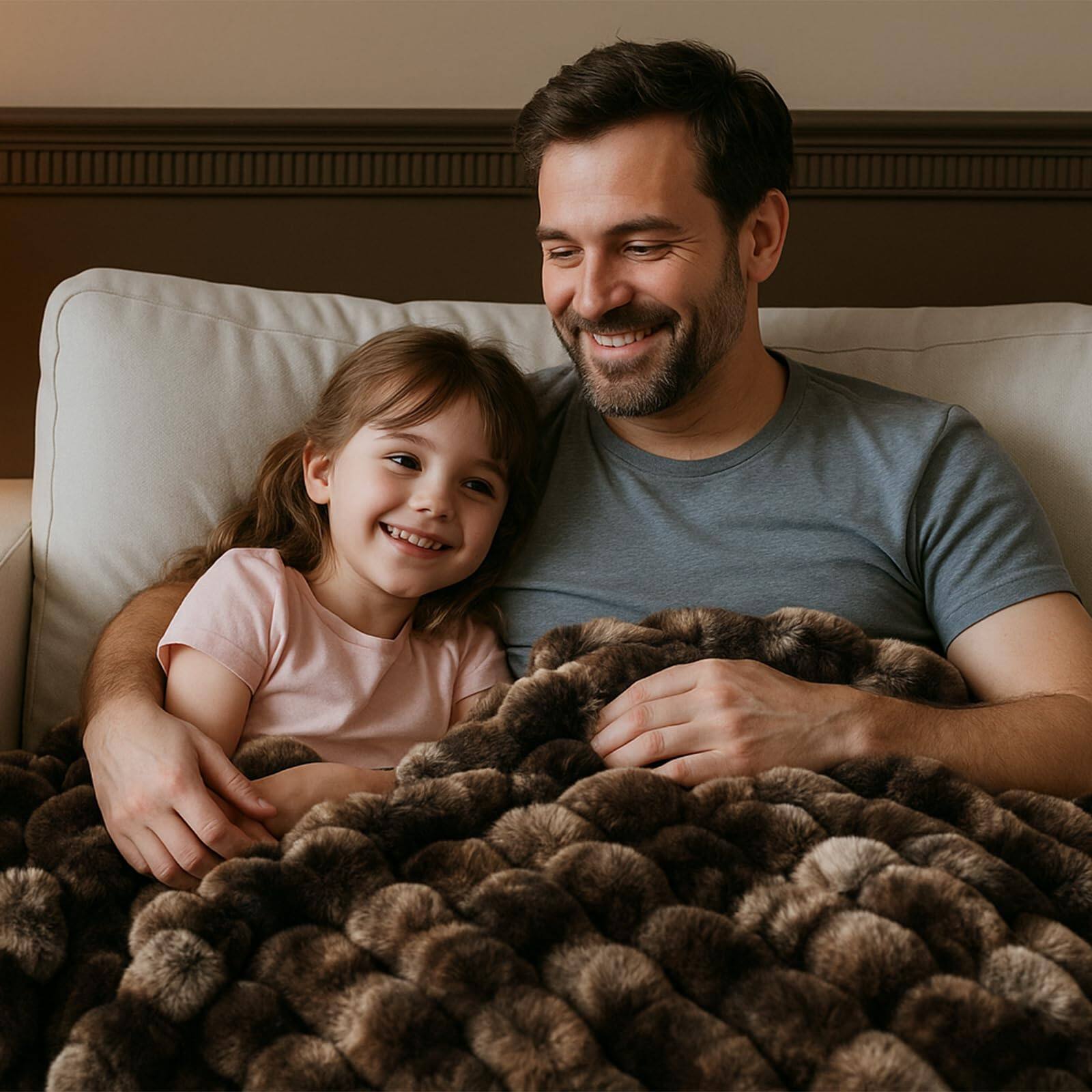 Alt View 9. Paradigms Interiors - Fluffy Faux Throw Blanket For Couch Soft Plush Thick Cozy Fuzzy Luxury Minky Bubble Home Living Room Decor ... - Tie-dye Coffee-Thickened Throw(50" x 60").