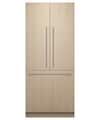 Fisher & Paykel - 36 " Counter-Depth 25 Cu Ft Smart Integrated French Door Refrigerator/Freezer - Custom Panel Ready