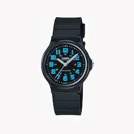Casio - Men’s Analog Watch with Dial and Blue Accents - MQ-71-2BDF - Black