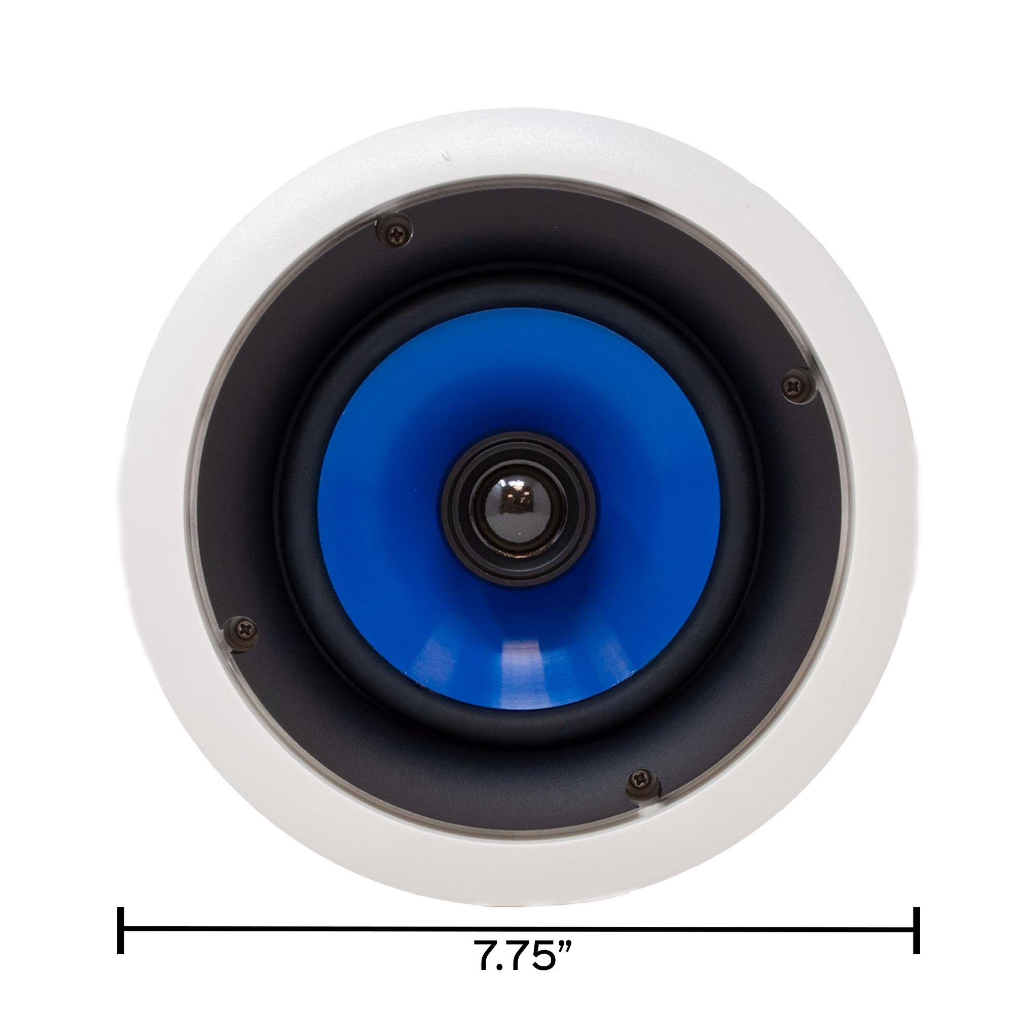 Alt View 4. Legrand - Legrand HT5650 5000 Series 6.5" In-Ceiling Speaker (Sold Individually) - Black/Gray.