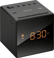 Sony - ICF-C1 Radio Alarm Clock - Black - Front_Zoom
