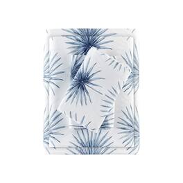 Gracie Mills - Esme Breathable Printed Cotton Percale Sheet Set - Blue Palmetto