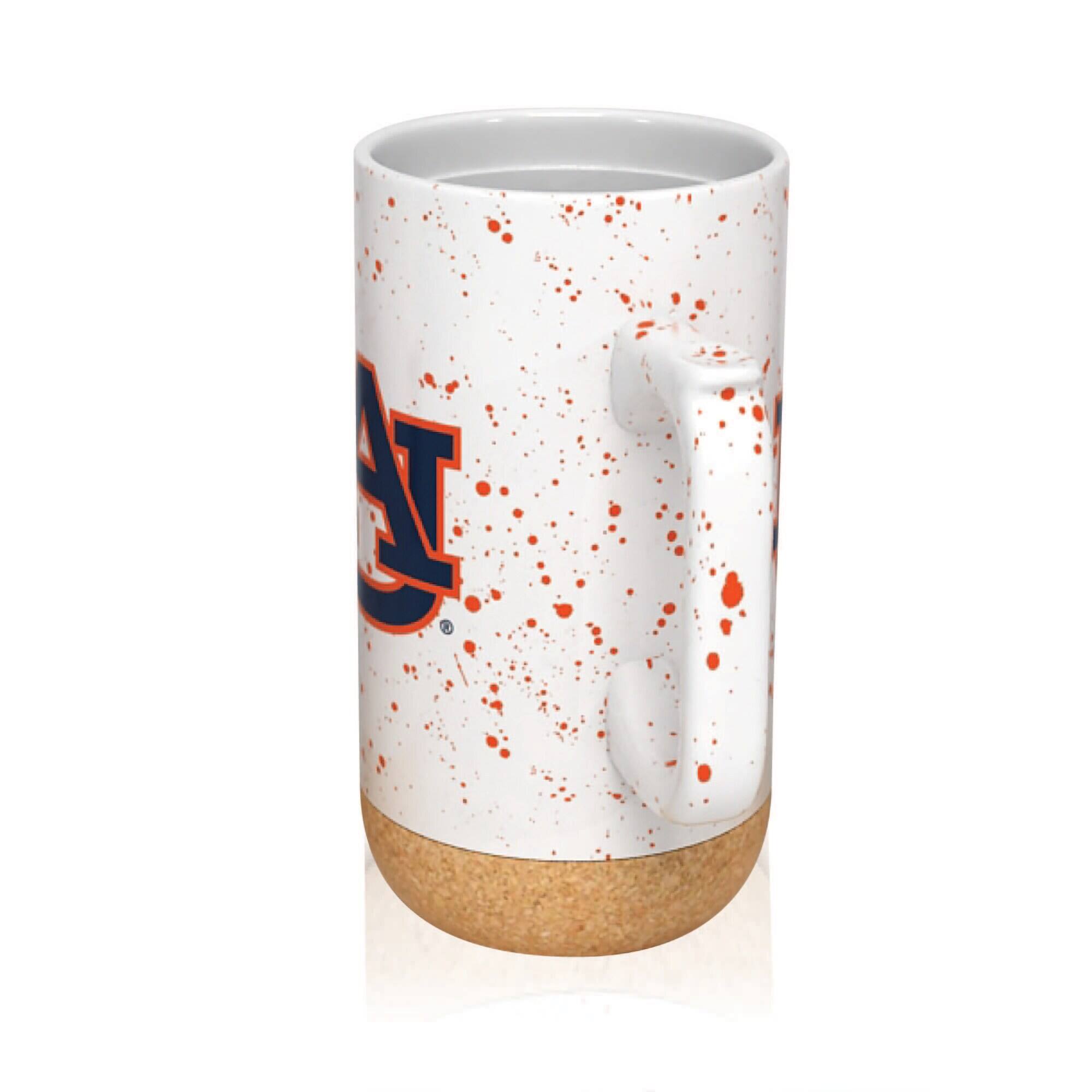 Alt View 2. Indigo Falls - Auburn Tigers 18oz. Speckle Cork Mug - Cream.